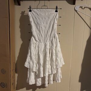 SHEIN White Strapless Dress